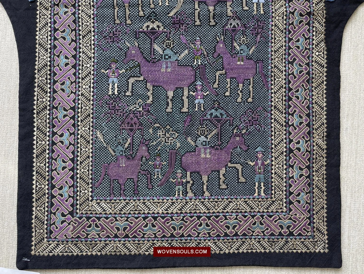 1618 SOLD Rare Vintage Baby Carrier with Figures