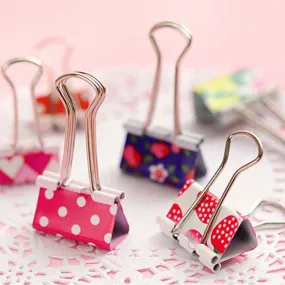 24pcs Colorful Metal Binder Clips Note Letter Paper File Document Folder