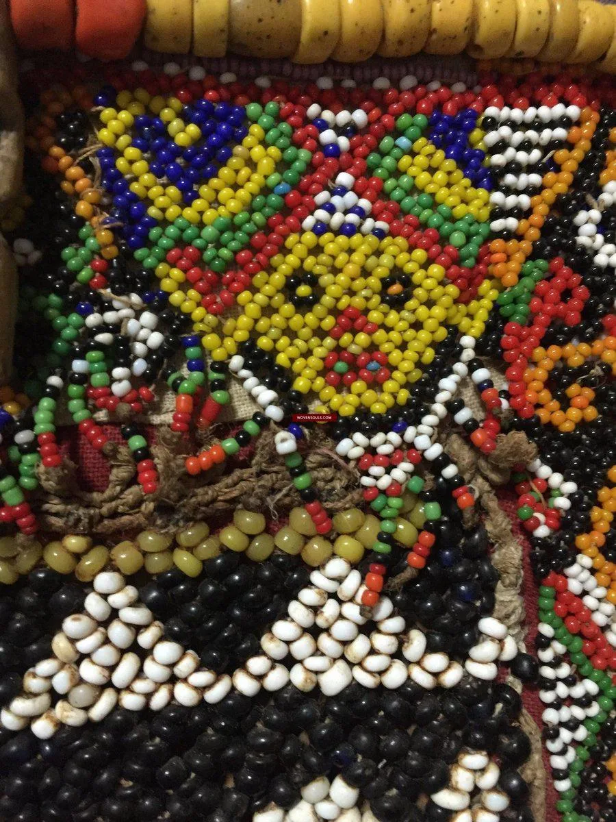 986 Old Beaded Dayak Baby Carrier from Borneo