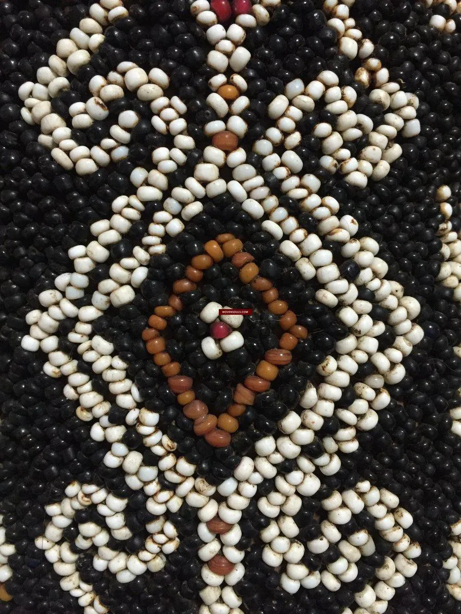 986 Old Beaded Dayak Baby Carrier from Borneo