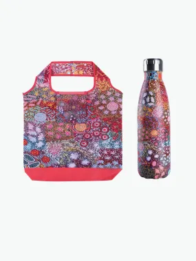 Aboriginal Grandmother's Country Eco Bottle and PET Bag Value Pack