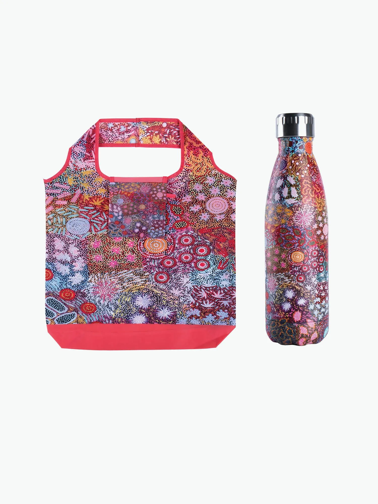 Aboriginal Grandmother's Country Eco Bottle and PET Bag Value Pack