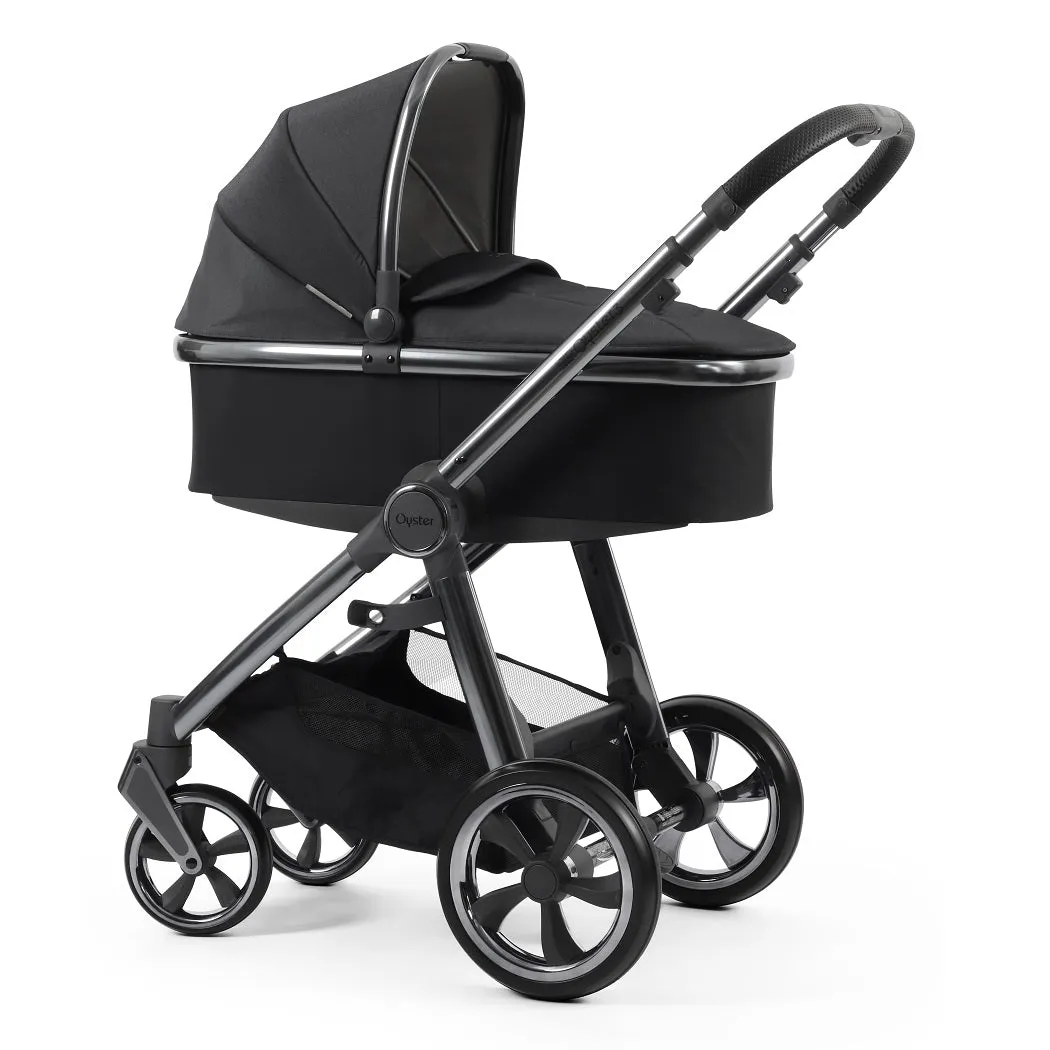 BabyStyle Oyster 3 Black LUXURY Bundle - 7 Piece (Carbonite) with Cybex Cloud T
