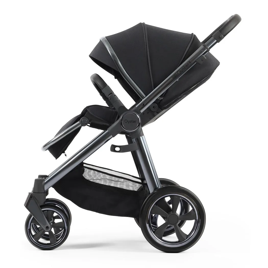 BabyStyle Oyster 3 Black LUXURY Bundle - 7 Piece (Carbonite) with Cybex Cloud T