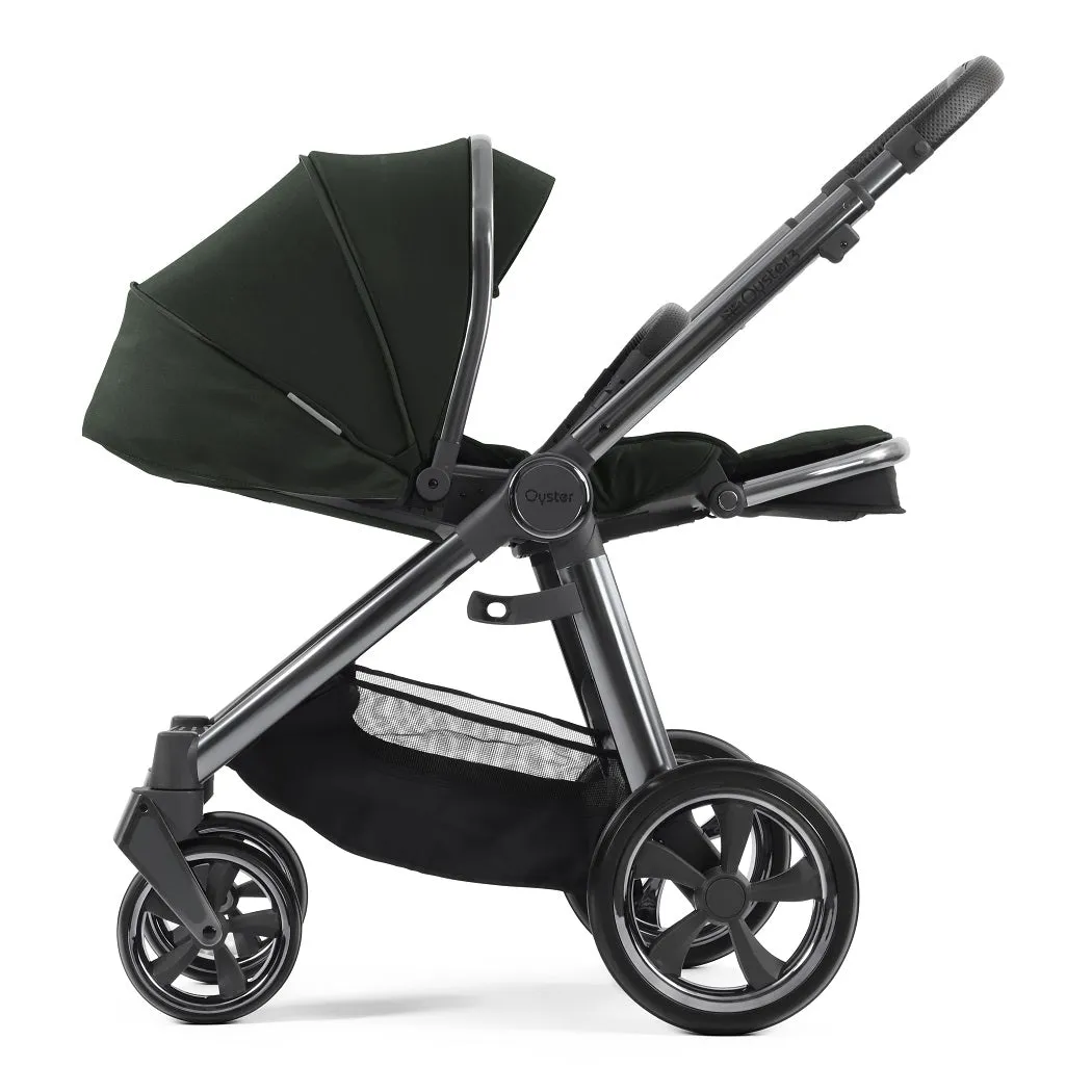 BabyStyle Oyster 3 LUXURY Bundle - 7 Piece (Black Olive) with Cybex Cloud T