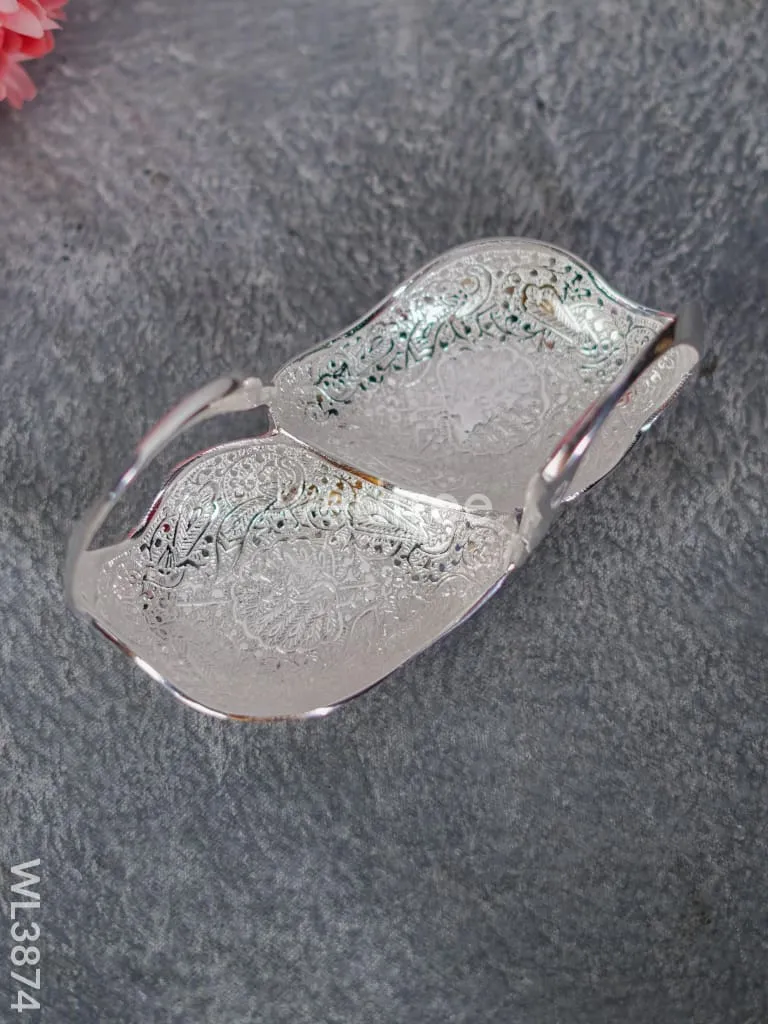 Brass Dry Fruit Organizer in Swan Design - 7.5 inch - WL3874