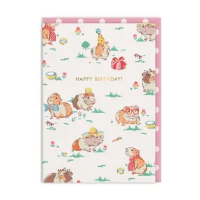 Cath Kidston: Foil Card Guinea Pig Birthday
