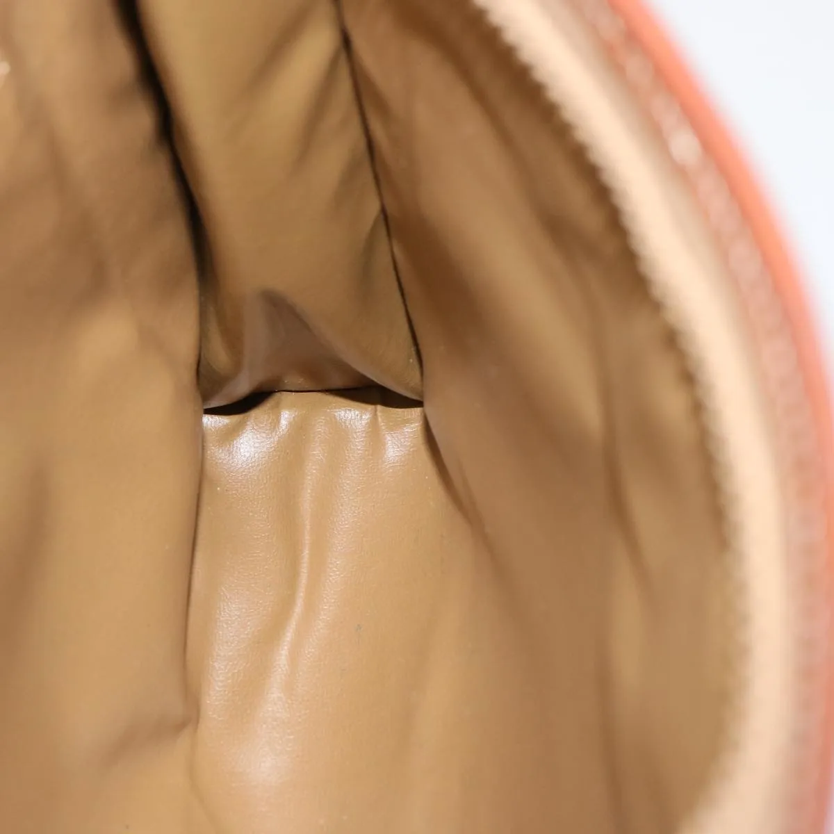 CELINE Macadam Canvas Clutch Bag PVC Brown Auth bs13923