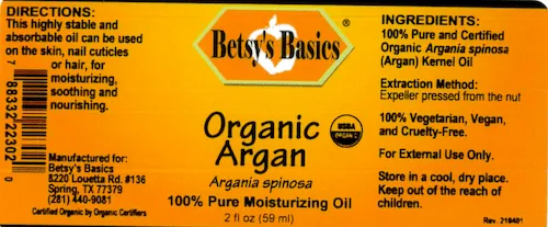 Certified Organic Argan (Virgin), 2 oz