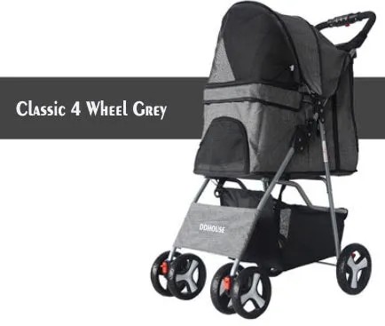 Classic Design 4 Wheel Pet Pram Pet Stroller