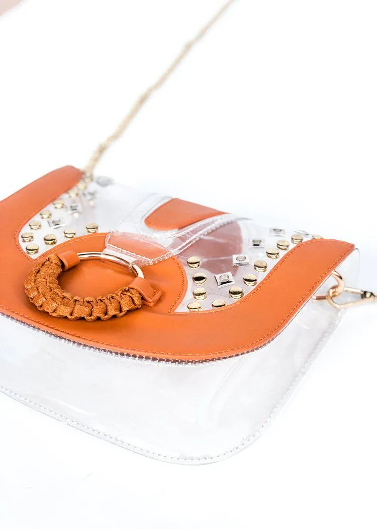 Clearly Tarrin Clear Saddle Purse-***FINAL SALE***