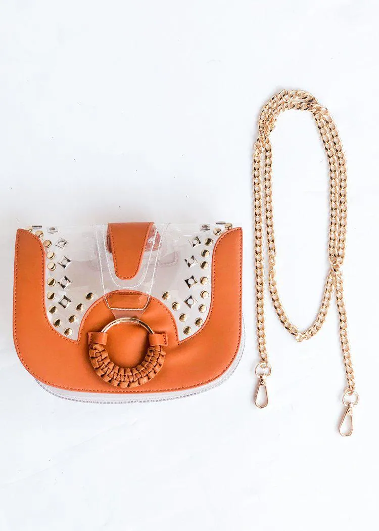 Clearly Tarrin Clear Saddle Purse-***FINAL SALE***
