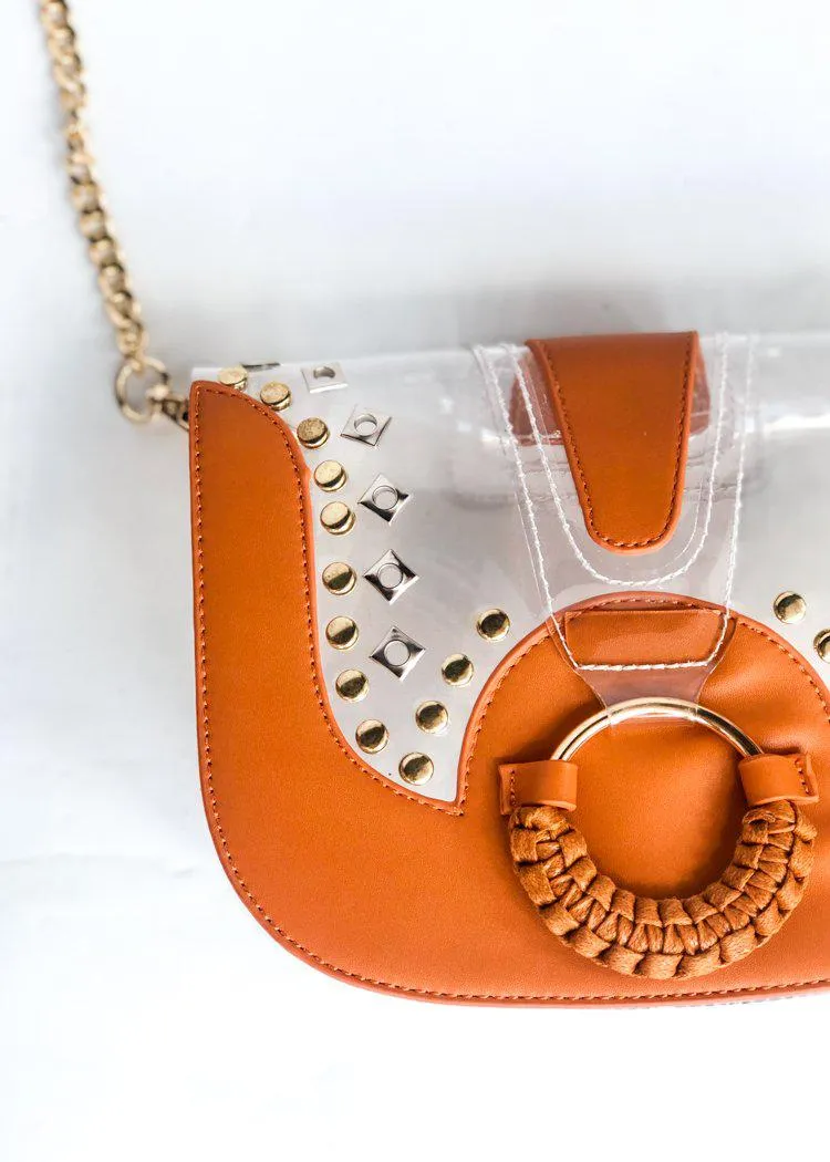 Clearly Tarrin Clear Saddle Purse-***FINAL SALE***