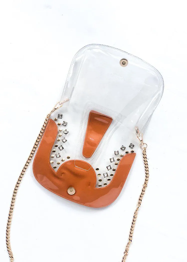 Clearly Tarrin Clear Saddle Purse-***FINAL SALE***