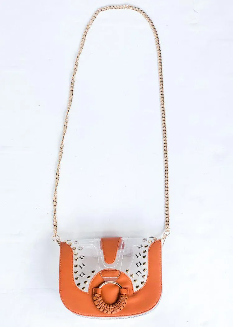 Clearly Tarrin Clear Saddle Purse-***FINAL SALE***