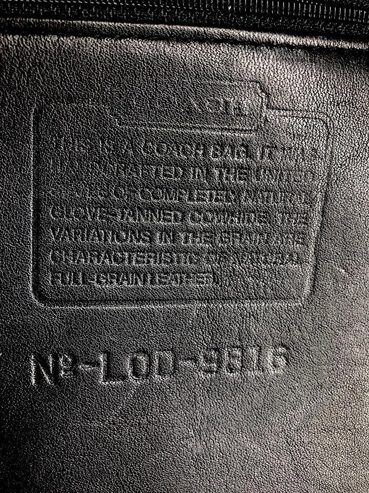 Coach Black Leather Medium Slim Duffle Bag