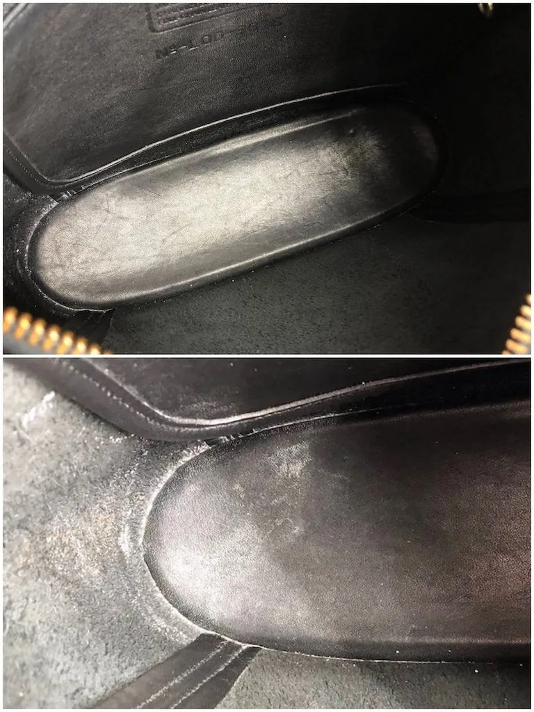 Coach Black Leather Medium Slim Duffle Bag