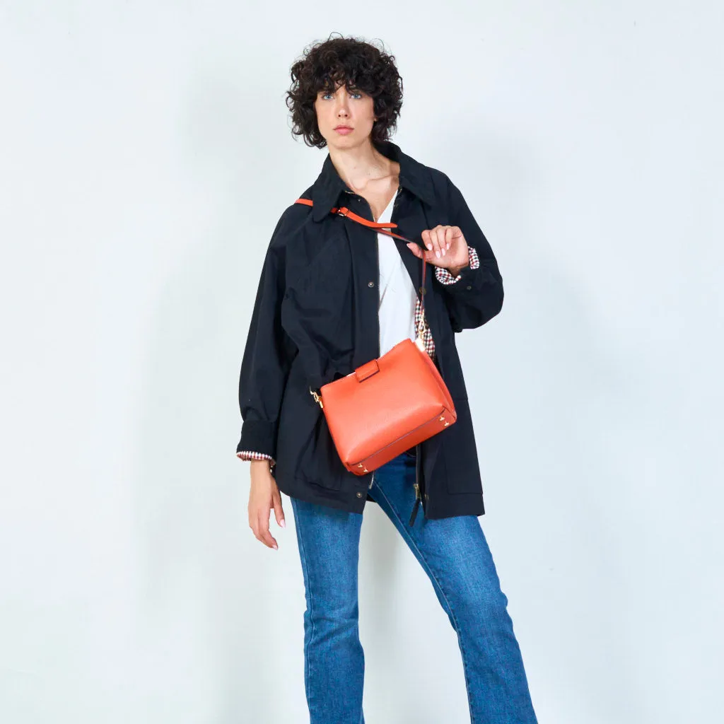 Convertible leather clutch wholesale
