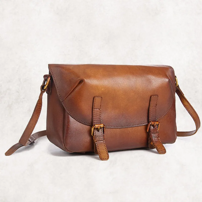 Cool Womens Brown Leather Satchel Bag Crossbody Bags Purse for Women