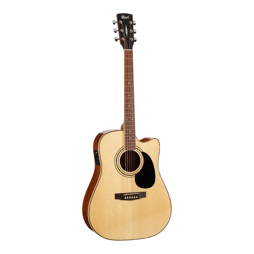 Cort AD880CE NAT Dreadnought Cutaway Gloss Natural