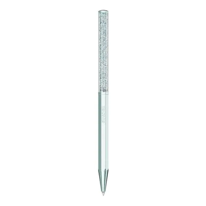 Crystalline Octagon Shape Light Blue Lacquered Ballpoint Pen 5669935