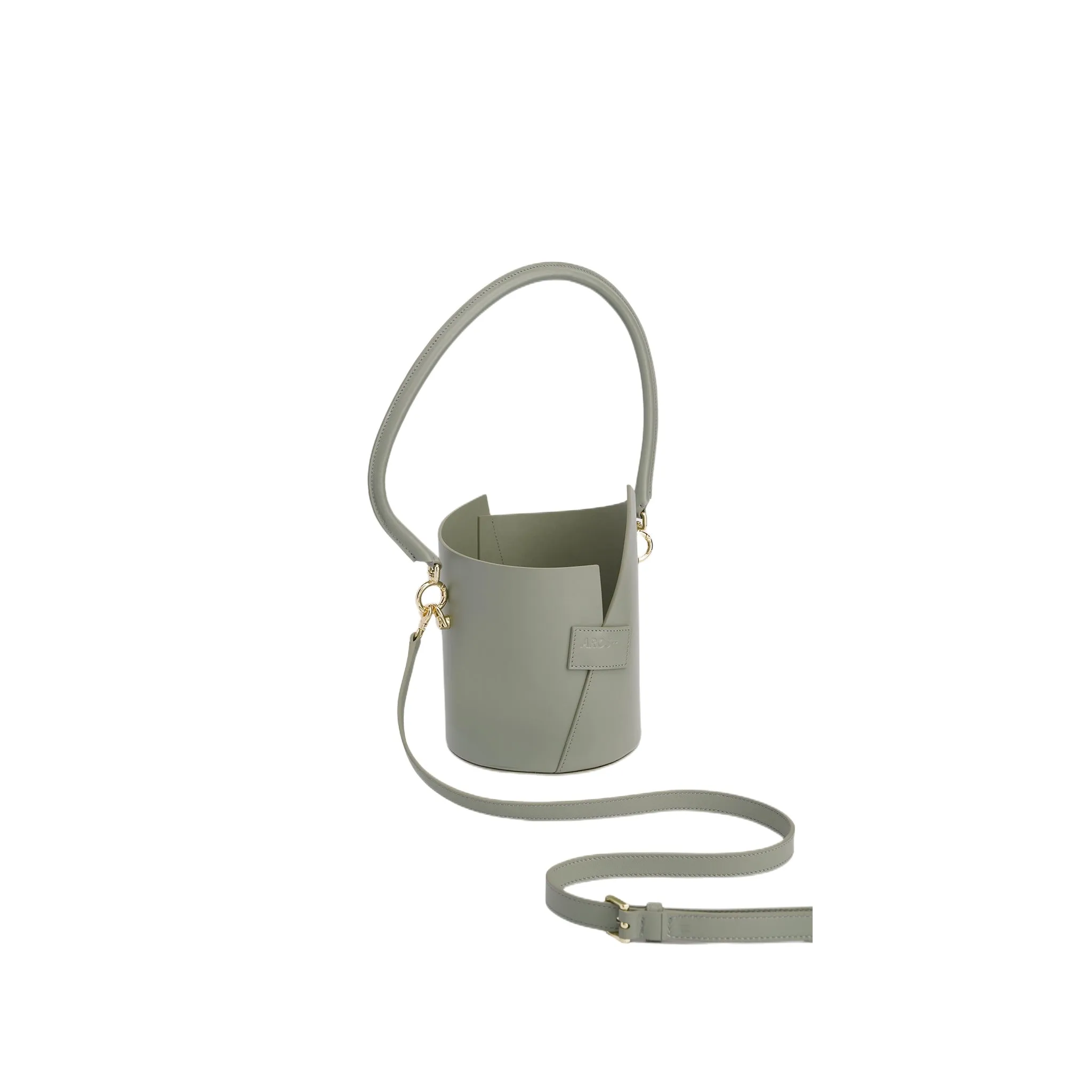 Curved Handle Birkie Bag In Matcha Green