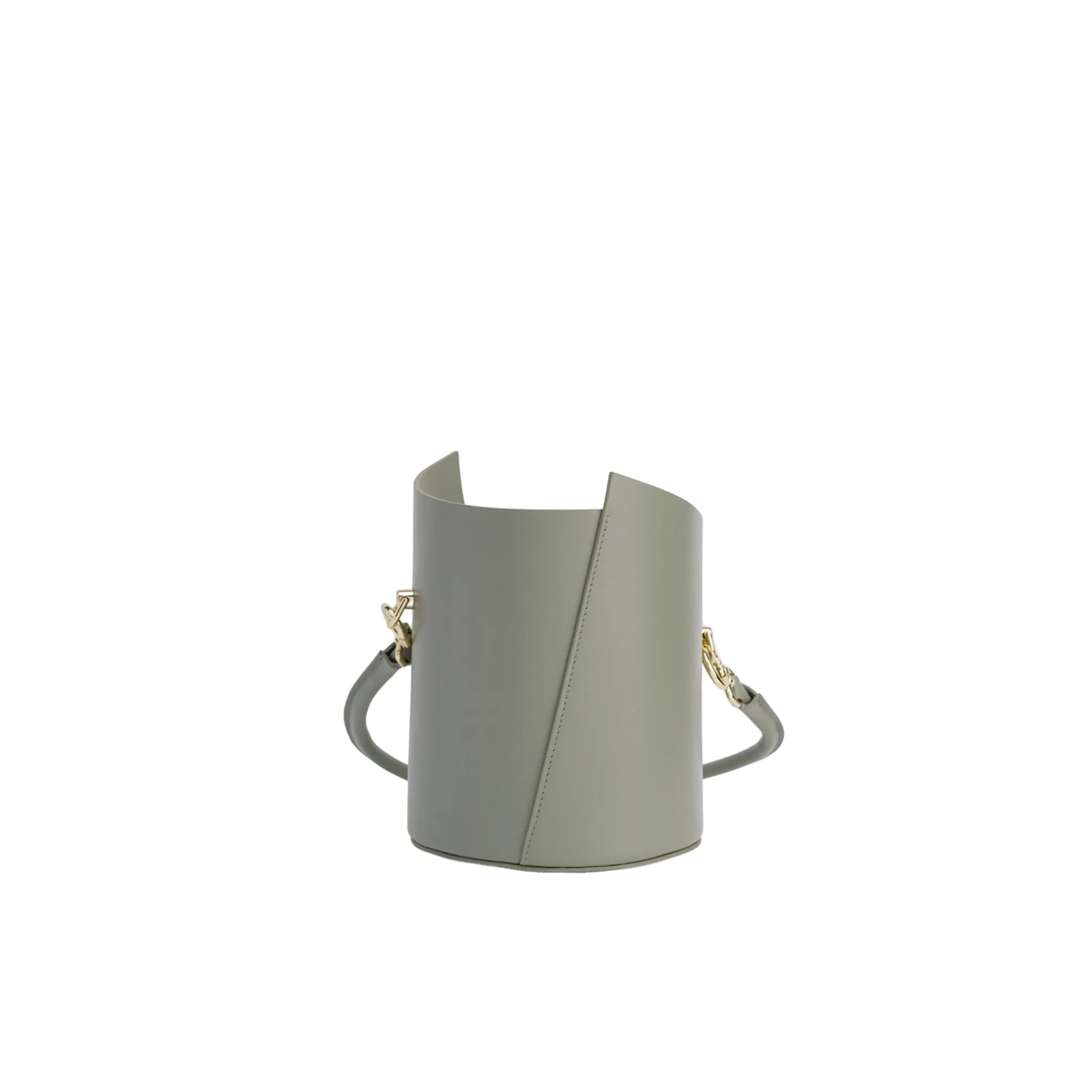 Curved Handle Birkie Bag In Matcha Green