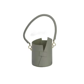 Curved Handle Birkie Bag In Matcha Green