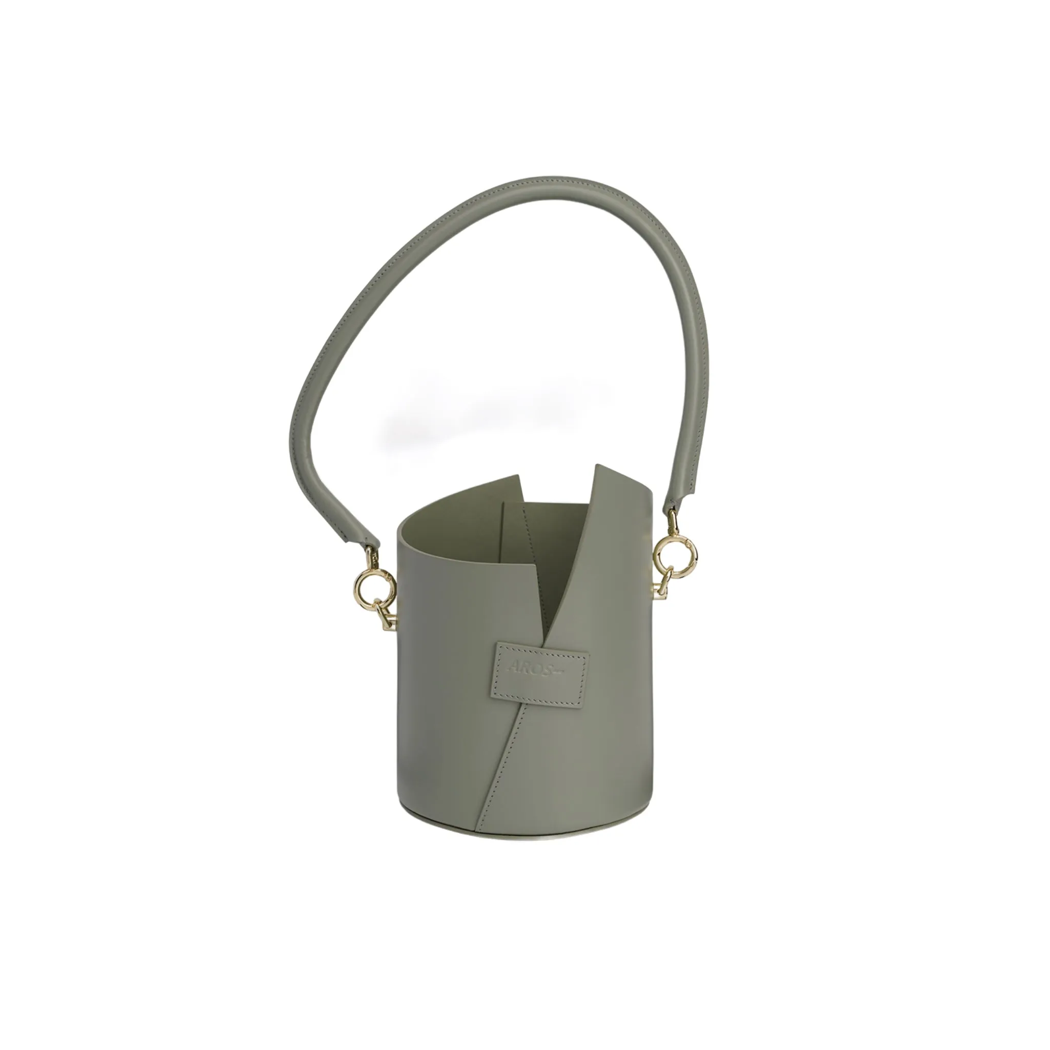 Curved Handle Birkie Bag In Matcha Green
