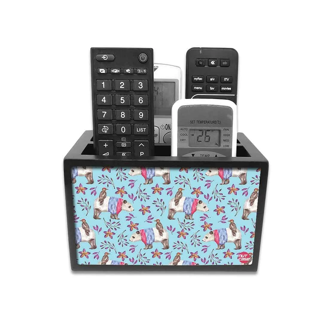 Cute Tv Remote Organizer -  Bird & Panda