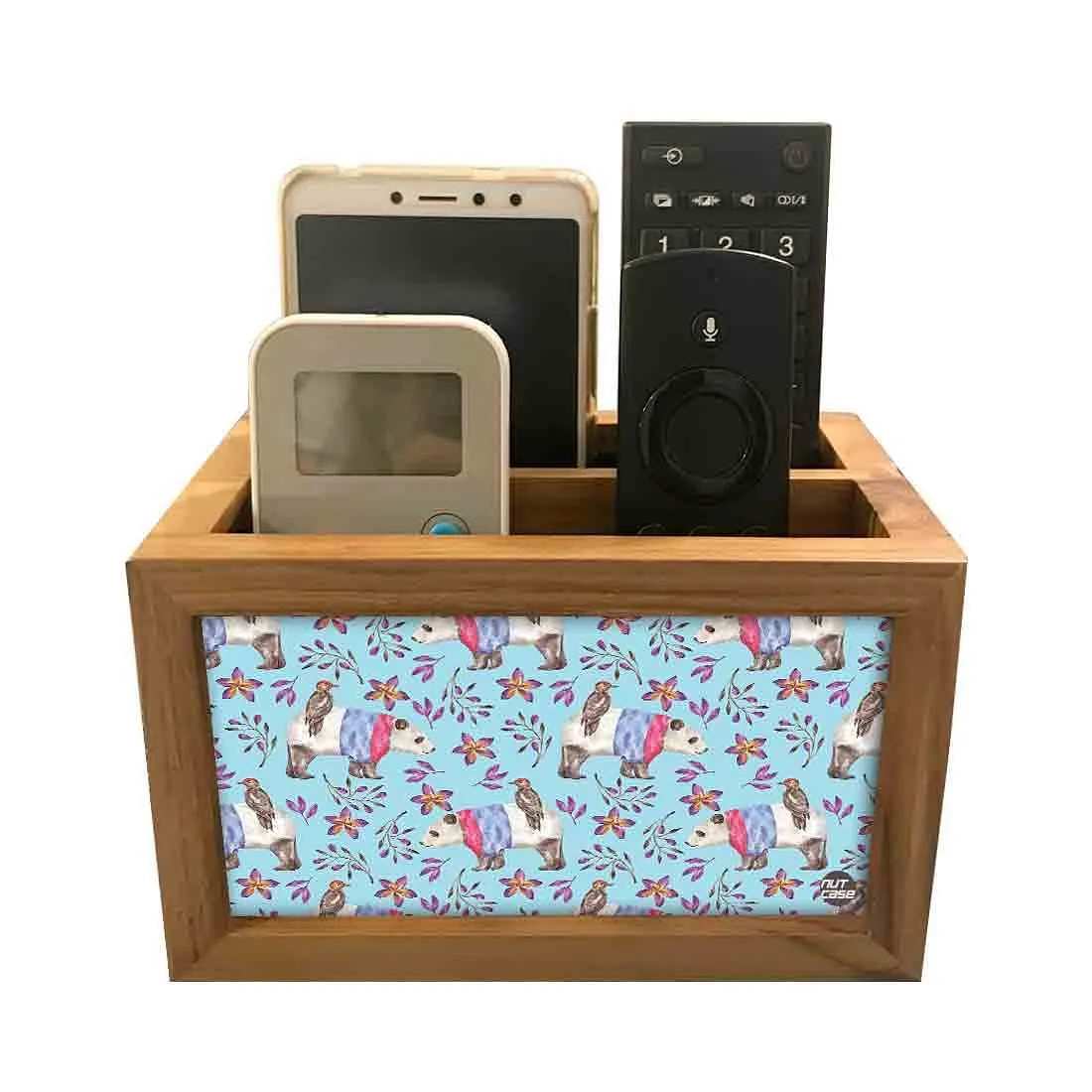 Cute Tv Remote Organizer -  Bird & Panda