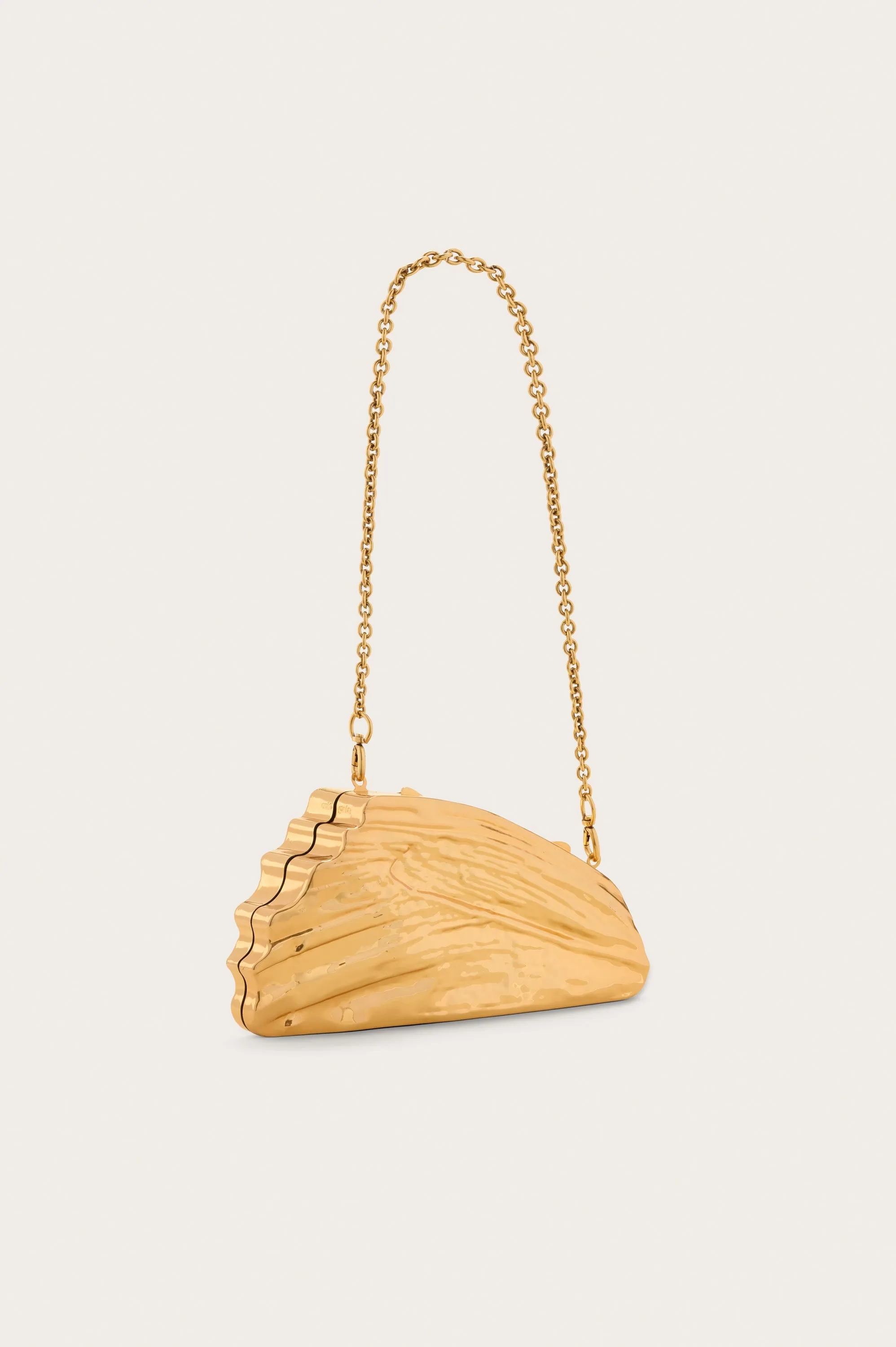 DELVINA CLUTCH - ANTIQUE BRASS