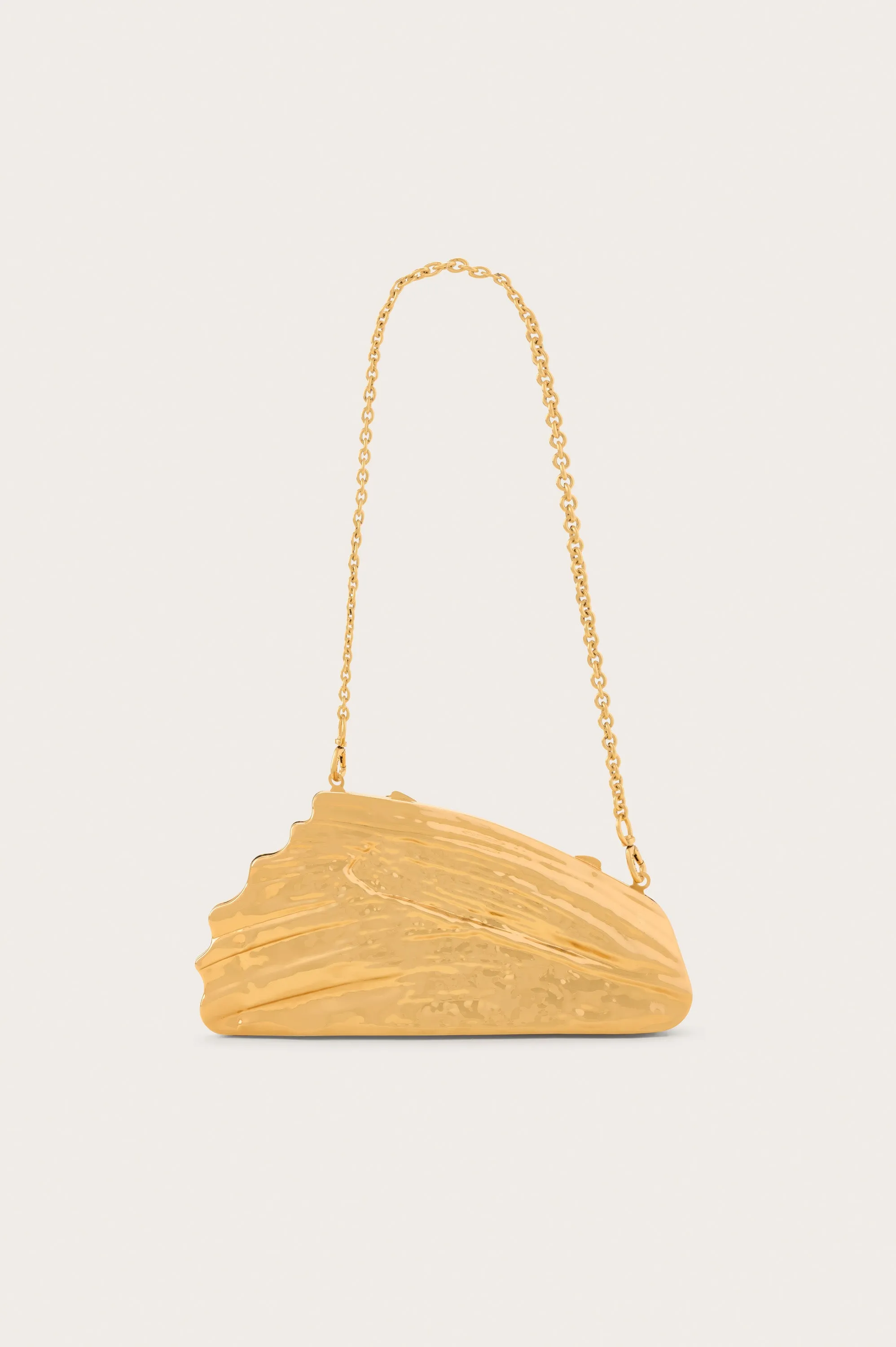 DELVINA CLUTCH - ANTIQUE BRASS
