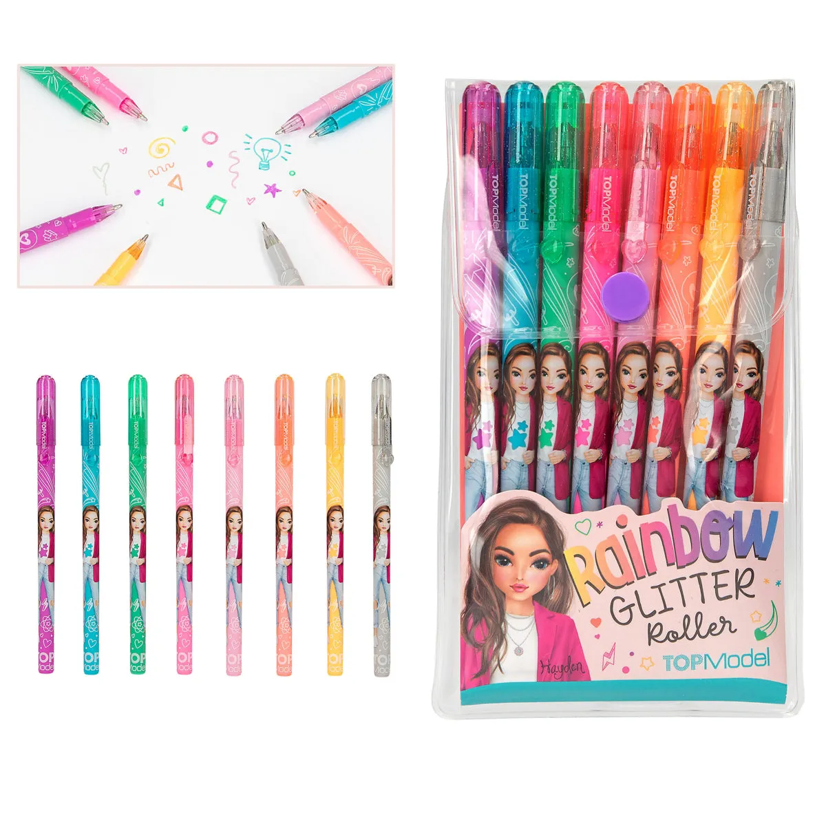 Depesche Topmodel Rainbow Glitter Gel Pen