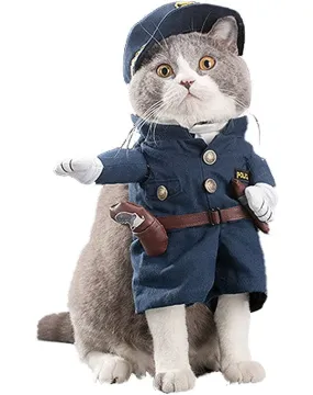Dog & Cat Dress Up Costume - Policeman Design