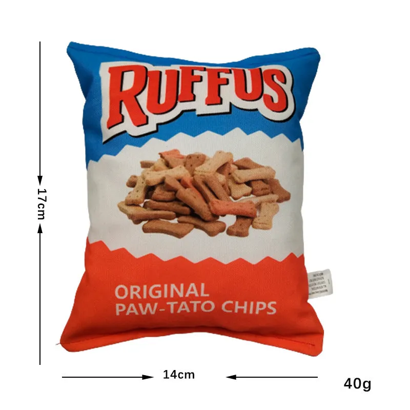 Dog Squeaker Toy - A Bag Of Chip