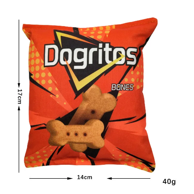 Dog Squeaker Toy - A Bag Of Chip