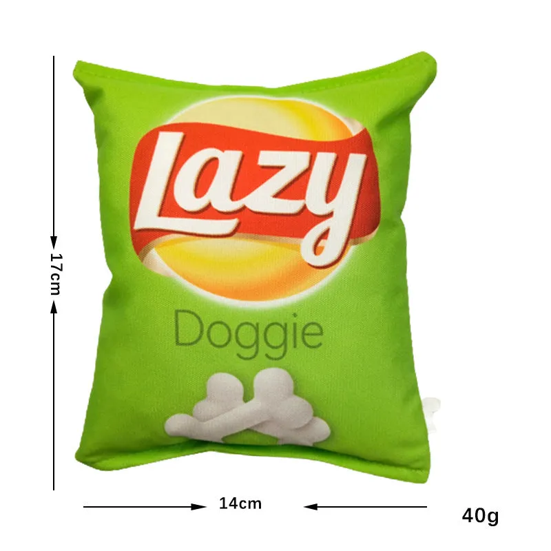 Dog Squeaker Toy - A Bag Of Chip