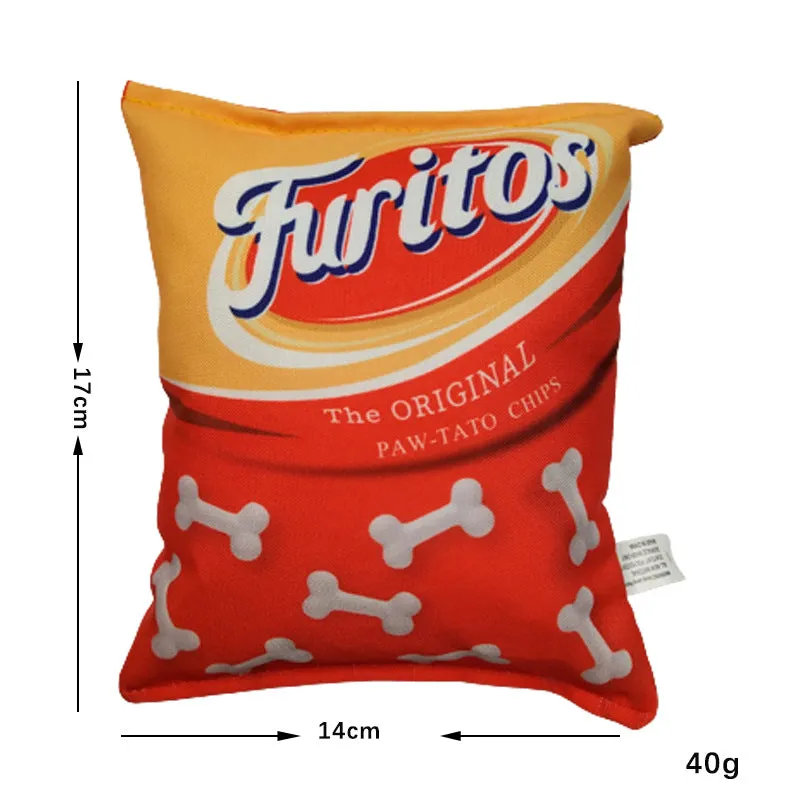 Dog Squeaker Toy - A Bag Of Chip