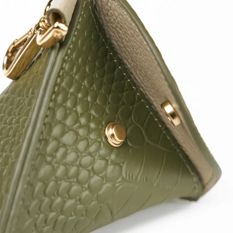 Emerald Leather Poop Bag