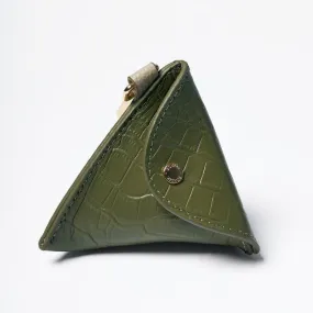 Emerald Leather Poop Bag