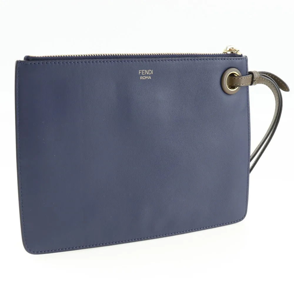 Fendi Fendi Mania  Leather Clutch Bag ()