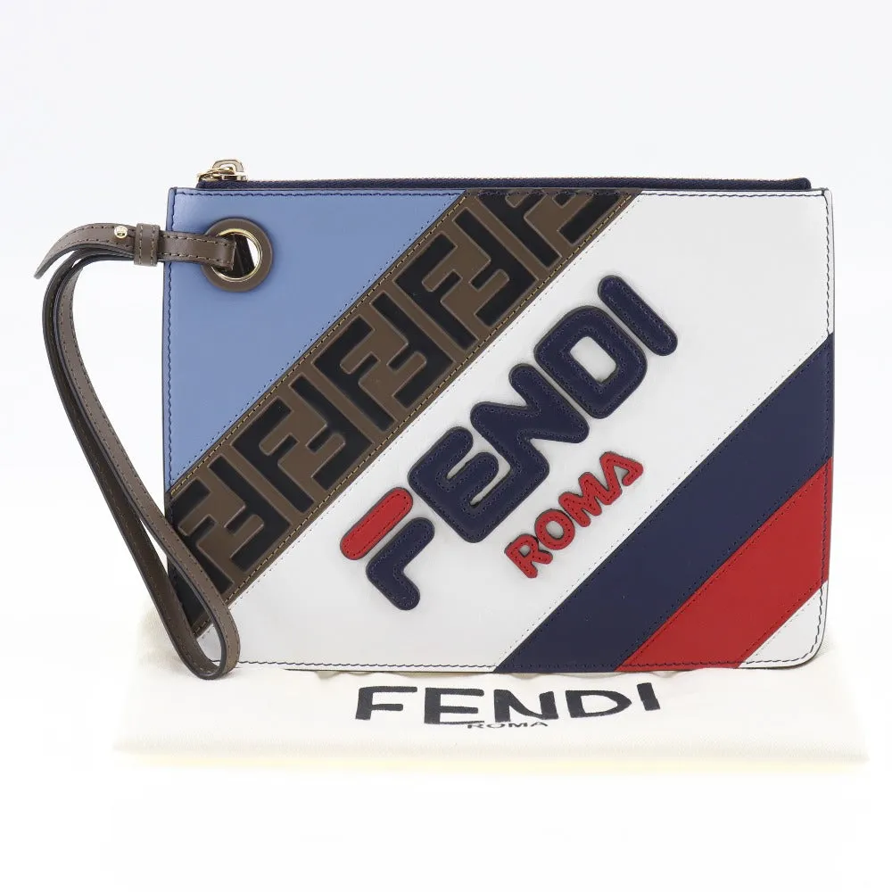 Fendi Fendi Mania  Leather Clutch Bag ()
