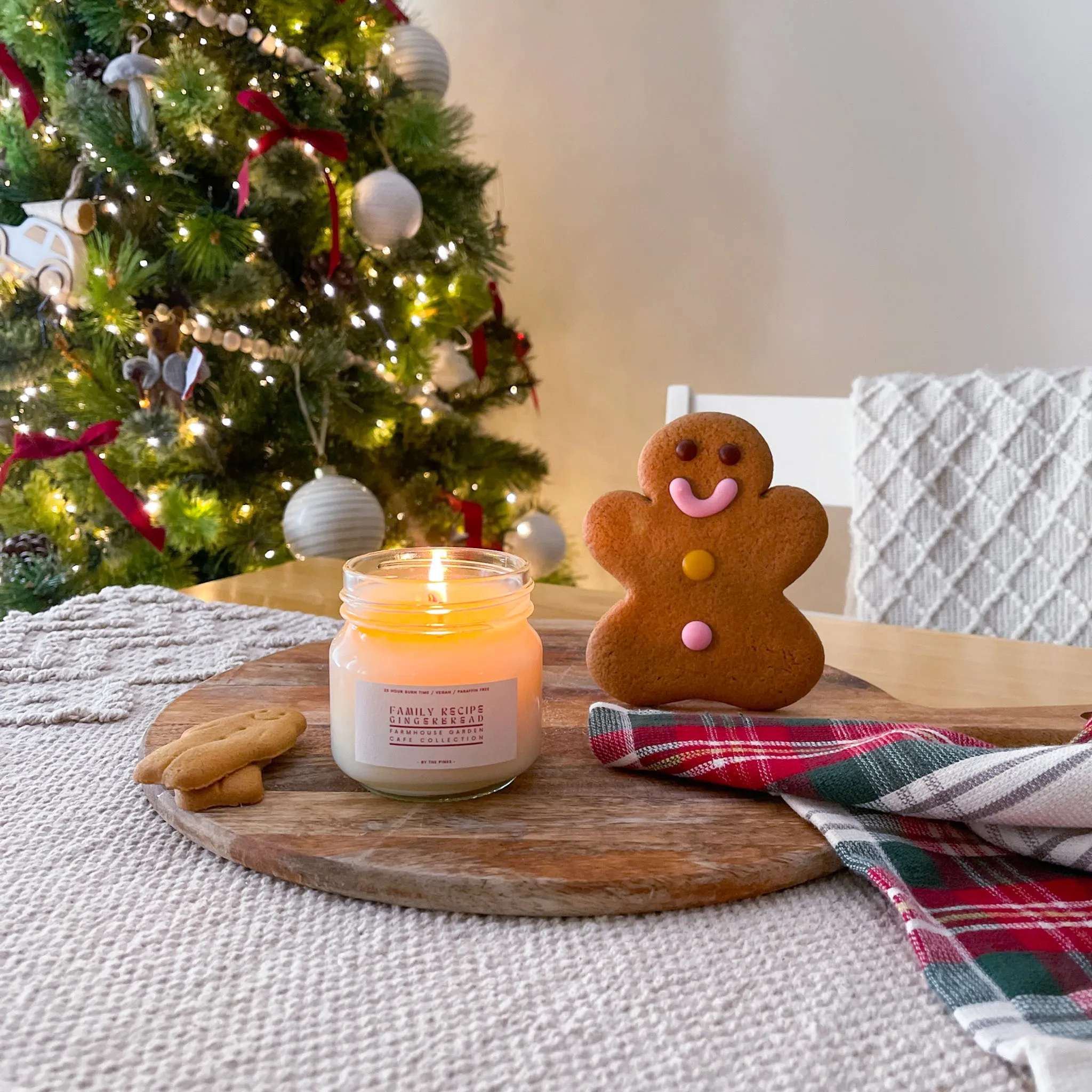 Festive Farmhouse Family Recipe Gingerbread Candle