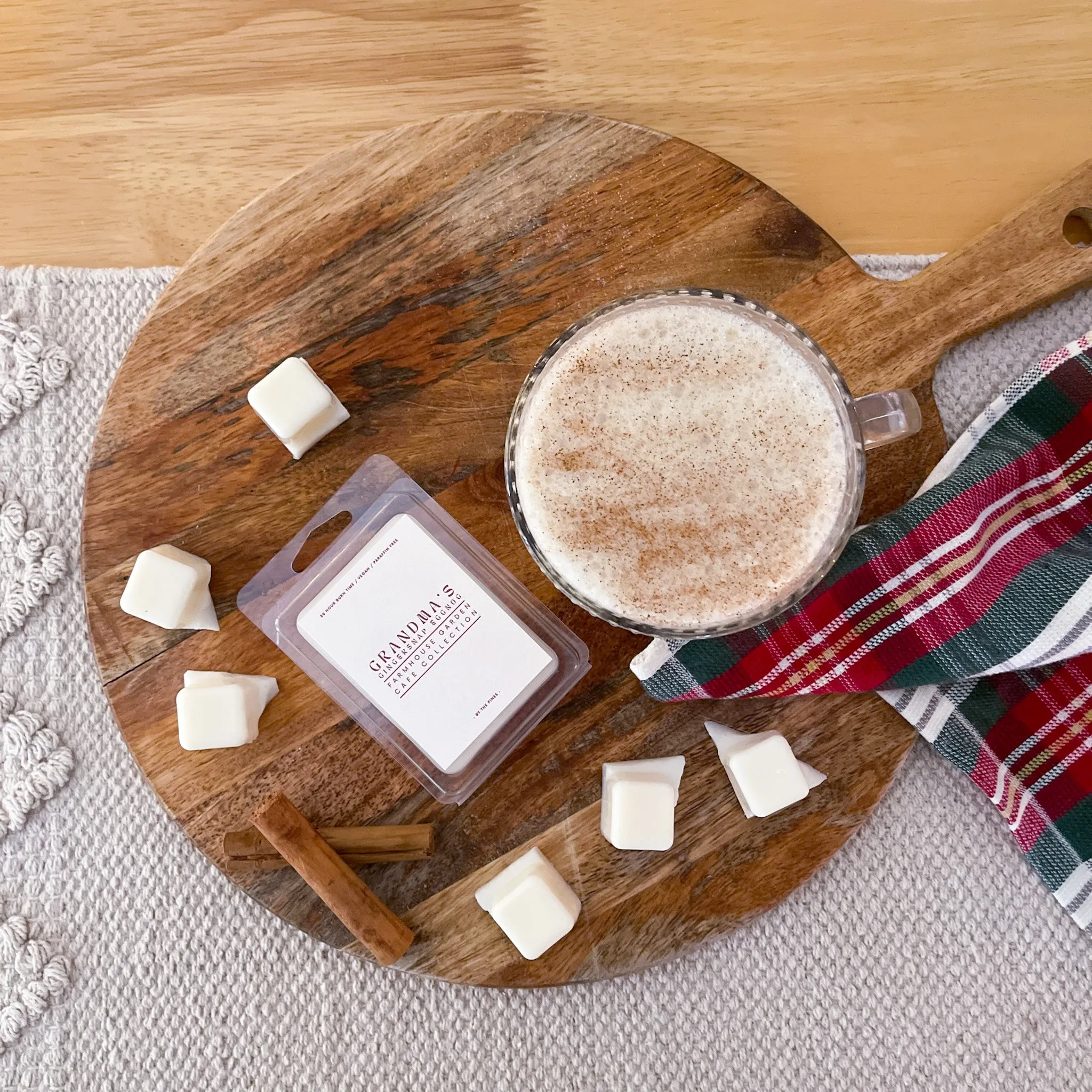 Festive Farmhouse Grandma's Gingersnap Eggnog Wax Melt