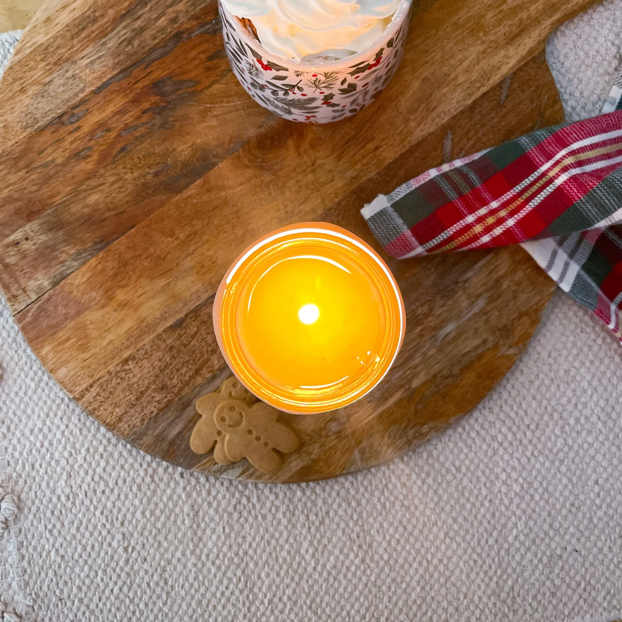 Festive Farmhouse Warming Gingerbread Latte Candle