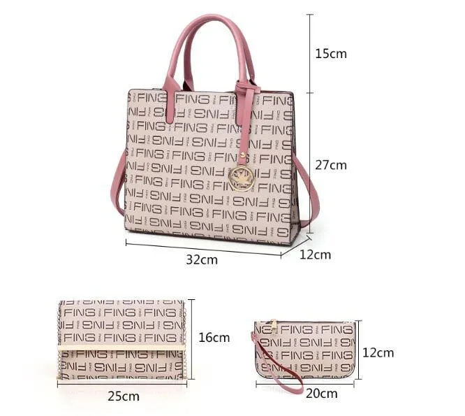 Fing Designer Three-Piece Handbag Set
