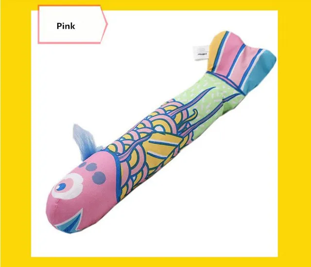Fish Shape Doll Interactive Pets Pillow Chew Bite Supplies for Cat