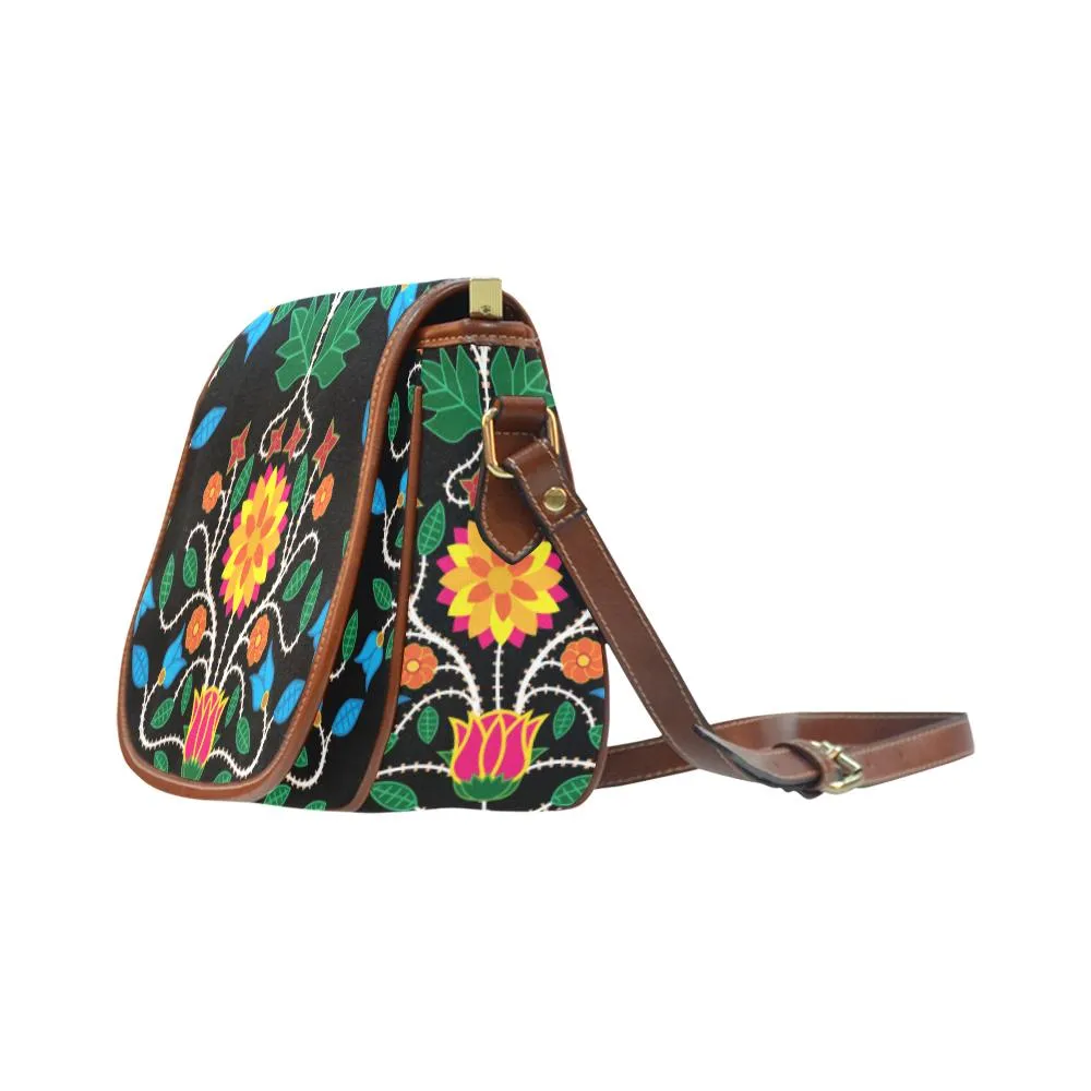 Floral Beadwork Four Clans Saddle Bag/Small