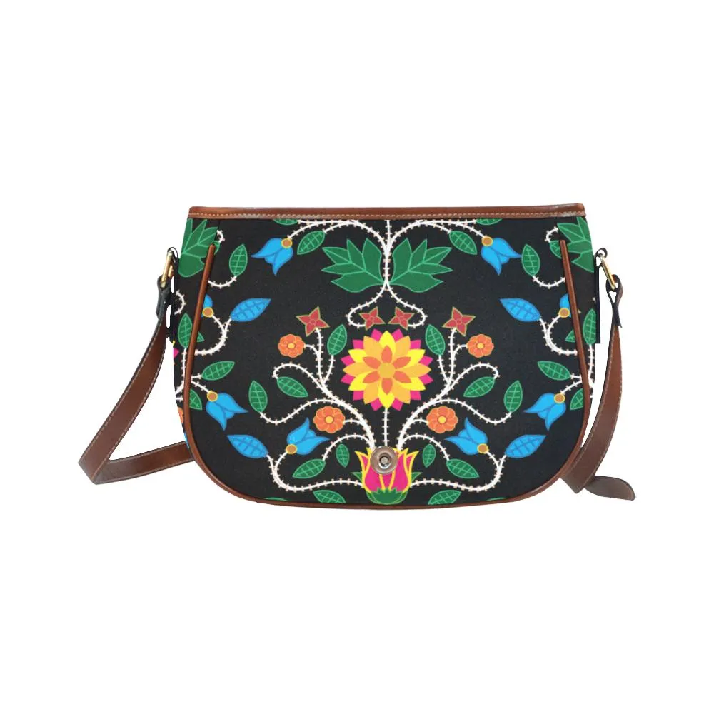 Floral Beadwork Four Clans Saddle Bag/Small
